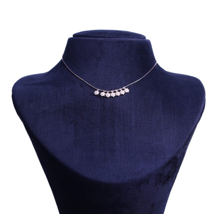 Silver flora chain for Her